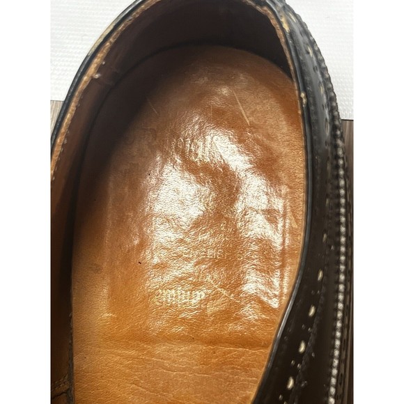 Royal Tweed 7904B Cheaney Church's Black Derby Wingtip Lace Up Men’s Sz 10.5 D - Picture 14 of 15